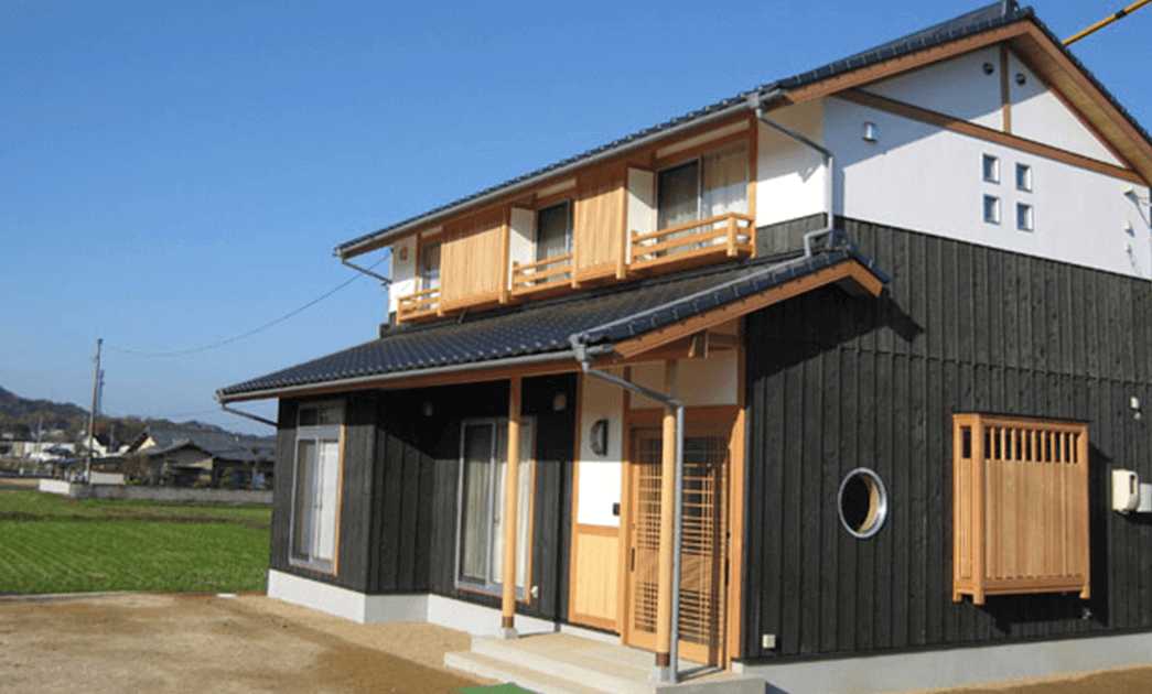 広い土間玄関の家